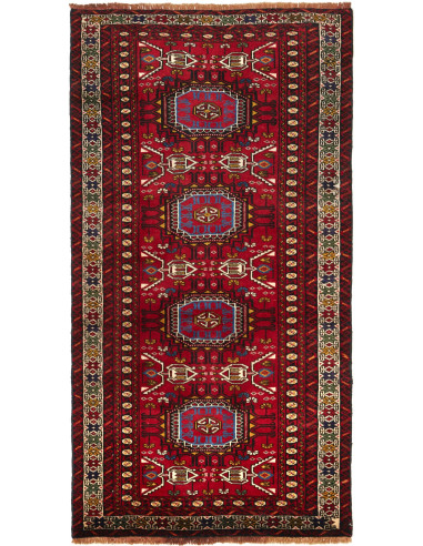 Baluch Persia marrone rossiccio e grano 98x190