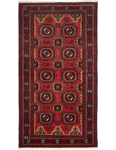 Baluch Persia grigio ardesia scuro e abbronzatura 103x194