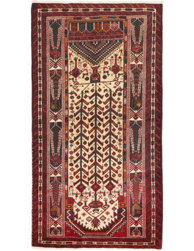 Baluch Persia marrone sella e grano 108x205