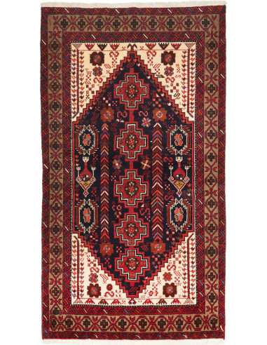 Baluch Persia marrone sella e nero 109x194