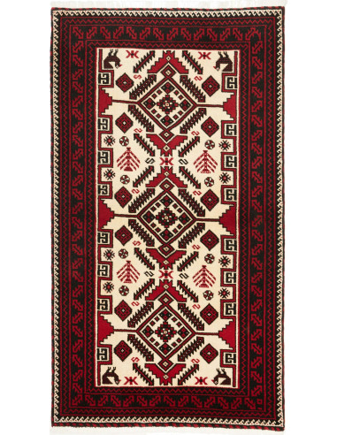 Baluch Persia grano e marrone 97x180