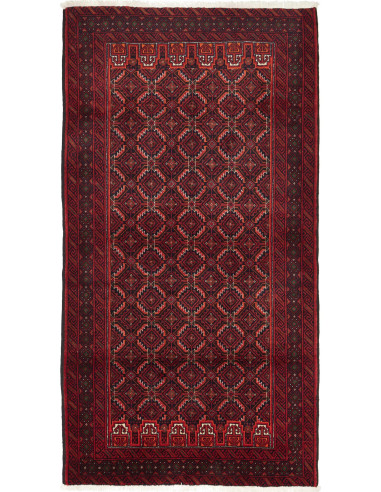 Baluch Persia grigio ardesia scuro e marrone 110x207