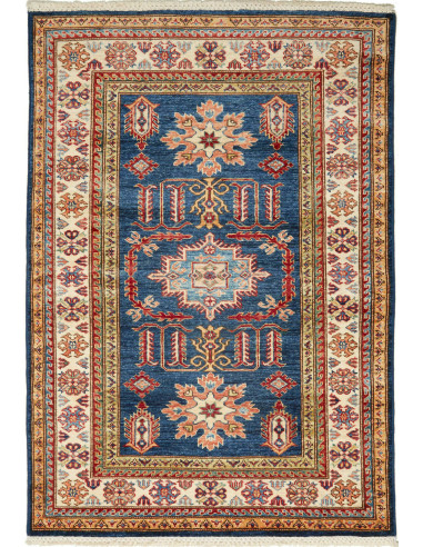 Kazak Fine Pakistan marrone rosato e grano 103x148