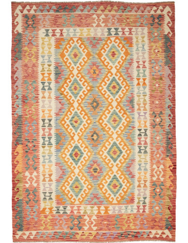 Kilim Pakistan abbronzatura e grano 203x299