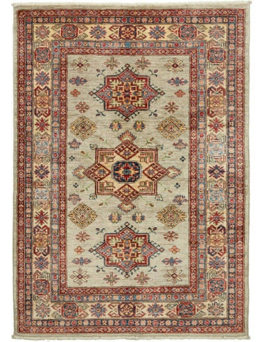 Kazak Fine Pakistan marrone rosato e abbronzatura 123x171