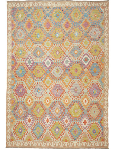 Kilim Pakistan abbronzatura e abbronzatura 203x294