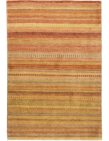 Gabbeh Fine Pakistan perù e marrone sella 124x187