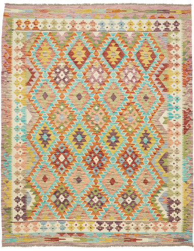Kilim Pakistan abbronzatura e terra di siena 151x192