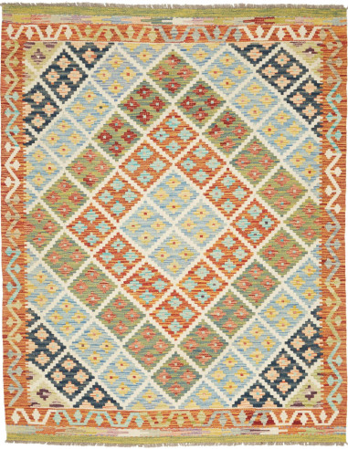 Kilim Pakistan abbronzatura e terra di siena 153x192