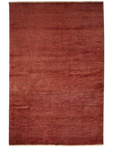 Gabbeh Moderno Pakistan terra di siena e bianco antico 198x297