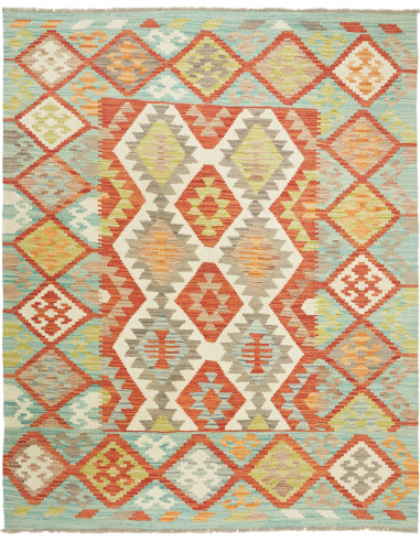 Kilim Pakistan abbronzatura e terra di siena 151x195