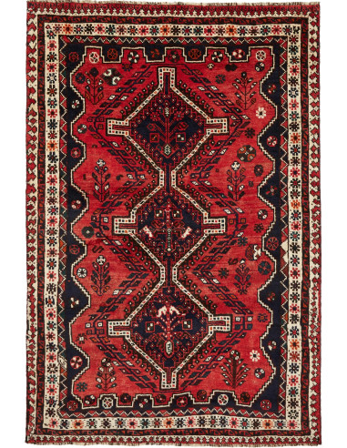 Shiraz Persia grigio ardesia scuro e grano 165x245