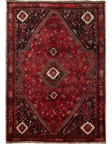 Shiraz Persia marrone rossiccio e marrone 175x260