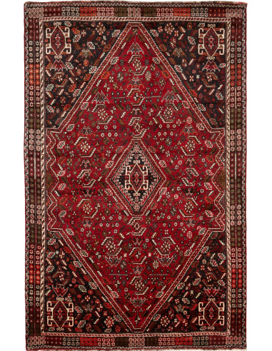 Shiraz Fine Persia marrone sella e abbronzatura 175x275