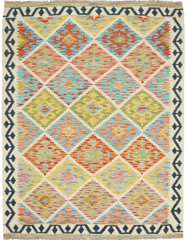 Kilim Pakistan abbronzatura e grano 126x168
