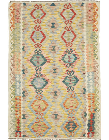 Kilim Pakistan abbronzatura e terra di siena 121x181