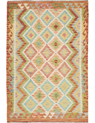 Kilim Pakistan abbronzatura e gainsboro 122x180