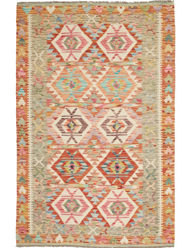 Kilim Pakistan abbronzatura e terra di siena 120x186