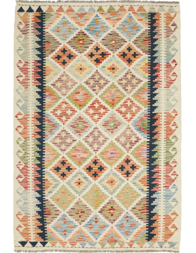 Kilim Pakistan abbronzatura e grigio ardesia scuro 122x184