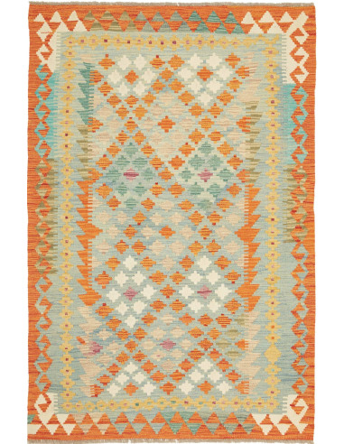 Kilim Pakistan abbronzatura e argento 119x181