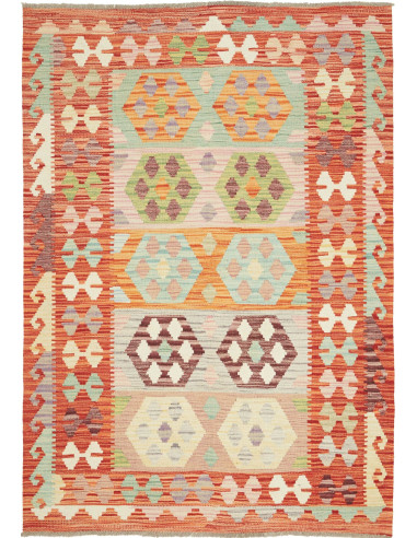 Kilim Pakistan abbronzatura e terra di siena 125x180