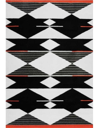 tappeto Arte Espina BROADWAY 500 BIANCO NERO ROSSO