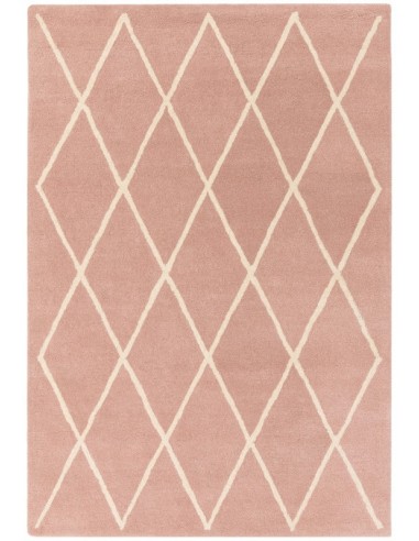 tappeto design Albany Diamond Pink con cuscino gemello viola/lilla/rosa