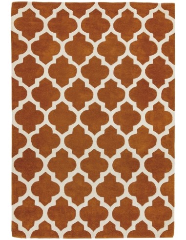 tappeto design Artisan Terracotta con cuscino gemello rosso/arancio/bordeaux