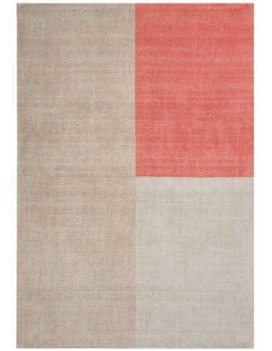 tappeto design Blox Coral con cuscino gemello viola/lilla/rosa
