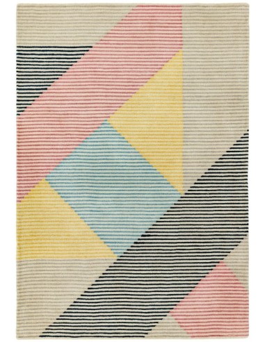 tappeto design Dash Da04 Bright Multi con cuscino gemello multicolor