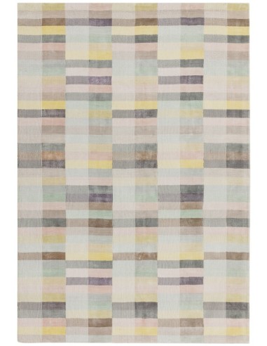 tappeto design Deco Pastel con cuscino gemello multicolor