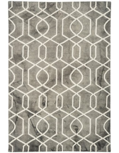 tappeto design Fresco Grey con cuscino gemello grigio/nero/antracite