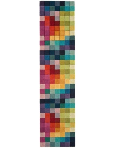 tappeto design Funk 05 Multi Passatoia con cuscino gemello multicolor