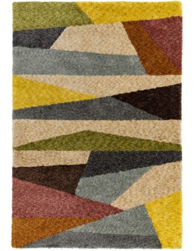 tappeto design Gala Ga06 Plaza Multi con cuscino gemello multicolor