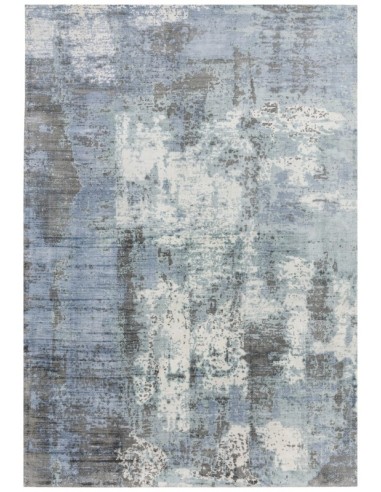 tappeto design Gatsby Navy con cuscino gemello blu/azzurro