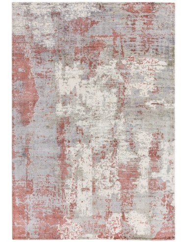 tappeto design Gatsby Red con cuscino gemello rosso/arancio/bordeaux