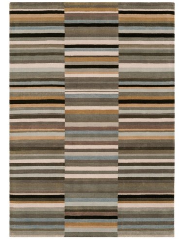 tappeto design Jacob Black Silver con cuscino gemello grigio/nero/antracite