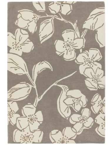 tappeto design Matrix 14 Devore Taupe con cuscino gemello giallo/oro/rame/mattone