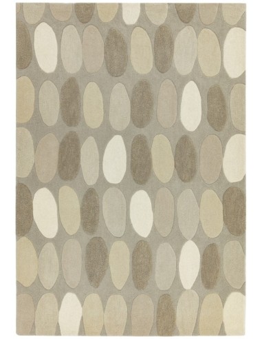 tappeto design Matrix 31 Sofia Natural con cuscino gemello bianco/beige/tortora