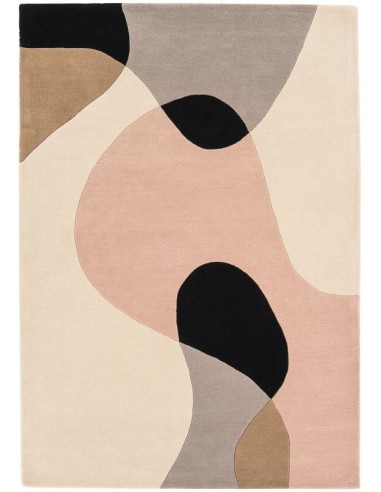 tappeto design Matrix 55 Arc Pastel con cuscino gemello multicolor