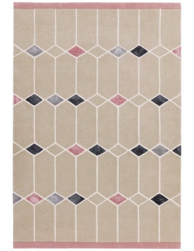 tappeto design Matrix 61 Jewel Pink con cuscino gemello viola/lilla/rosa