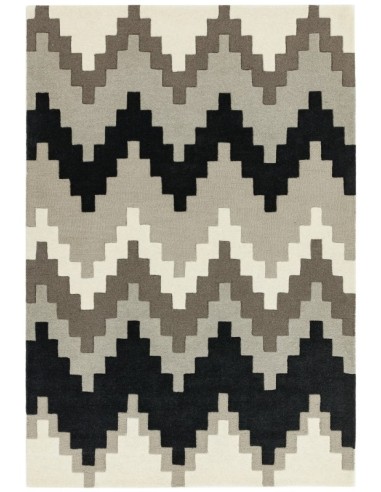 tappeto design Matrix 68 Cuzzo Stone con cuscino gemello grigio/nero/antracite