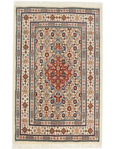 Moud Persia argento e verde oliva scuro 59x93