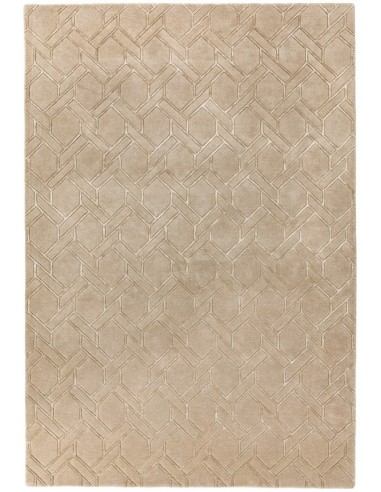 tappeto design Nexus Fine Lines Sand-Sand con cuscino gemello bianco/beige/tortora