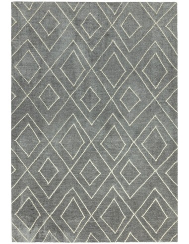 tappeto design Nomad Nm04 Silver con cuscino gemello grigio/nero/antracite