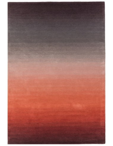tappeto design Ombre Om02 Rust con cuscino gemello rosso/arancio/bordeaux