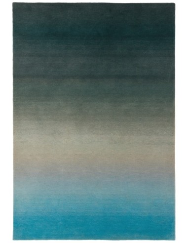 tappeto design Ombre Om03 Blue Passatoia con cuscino gemello blu/azzurro