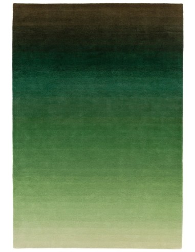 tappeto design Ombre Om04 Green con cuscino gemello verde/oliva