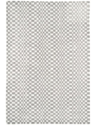 tappeto design Oska Silver con cuscino gemello grigio/nero/antracite
