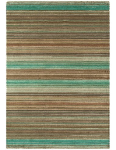 tappeto design Pimlico Green con cuscino gemello verde/oliva